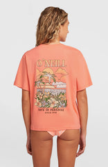 O’Neill Boxy Back Print T-Shirt Funky Peach