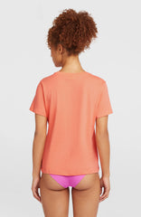 Front Print T-Shirt Funky Peach