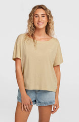 Essentials O'Neill Script Scoop Neck T-Shirt Cocoa Sand