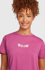 Essentials Script T-Shirt Electric Fuschia