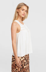 Essentials Tokeena Embroidery Tank Snow White