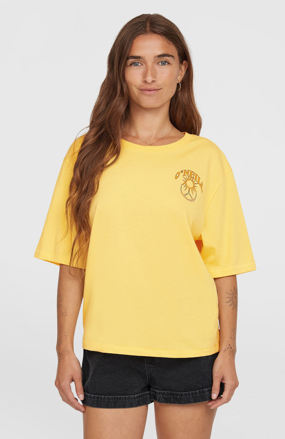 Summer Musthaves Back Print T-Shirt Tender Buttercup