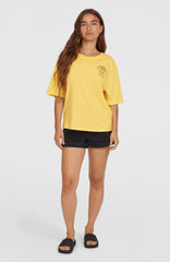 Summer Musthaves Back Print T-Shirt Tender Buttercup