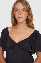 Huges Woven Top Black Out