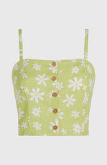 Beach Vintage Cropped Top Green Daisyline