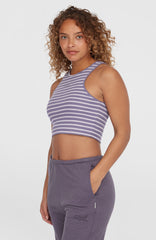 Jess Rib Tanktop Purple Yarn Dye Stripe