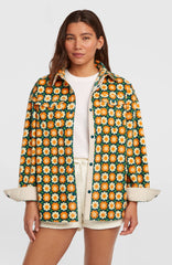 O'Riginals Superfleece Shirt Green Retro Flower