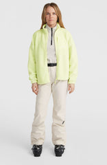 High-Pile Full-Zip Fleece Lime Wash