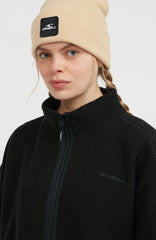 Must-Have High-Pile Full-Zip Fleece Black Out