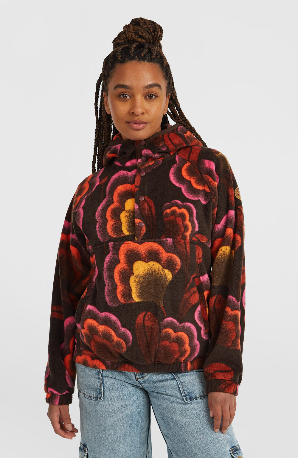 O'Riginals Superfleece Hoodie Brown Originals Flower