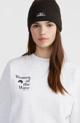 Women of the Wave Crew Sweatshirt White Melange