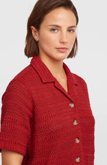 O'Riginals Crochet Shirt Midnight Poppy