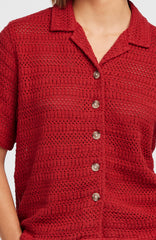 O'Riginals Crochet Shirt Midnight Poppy