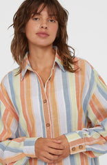 Beach Vintage Long Shirt Vintage Stripe