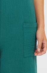 Brenda Structured Dungaree Botanical Heat