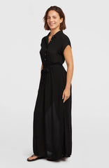 Lori Maxi Shirt Dress Black Out