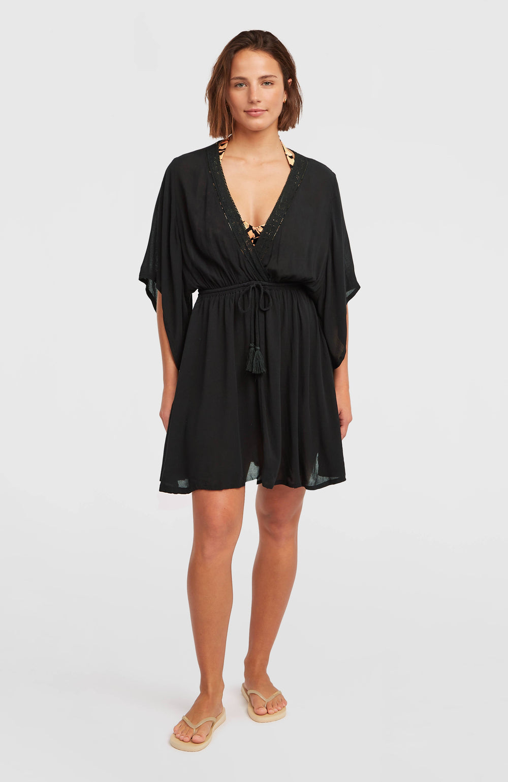 Essentials Tokeena Cover Up Dress Black Out