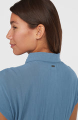 Lori Maxi Shirt Dress Copen Blue