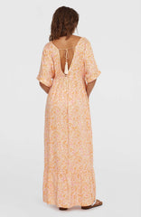 Women of the Wave Maxi Dress White Abstract Wave