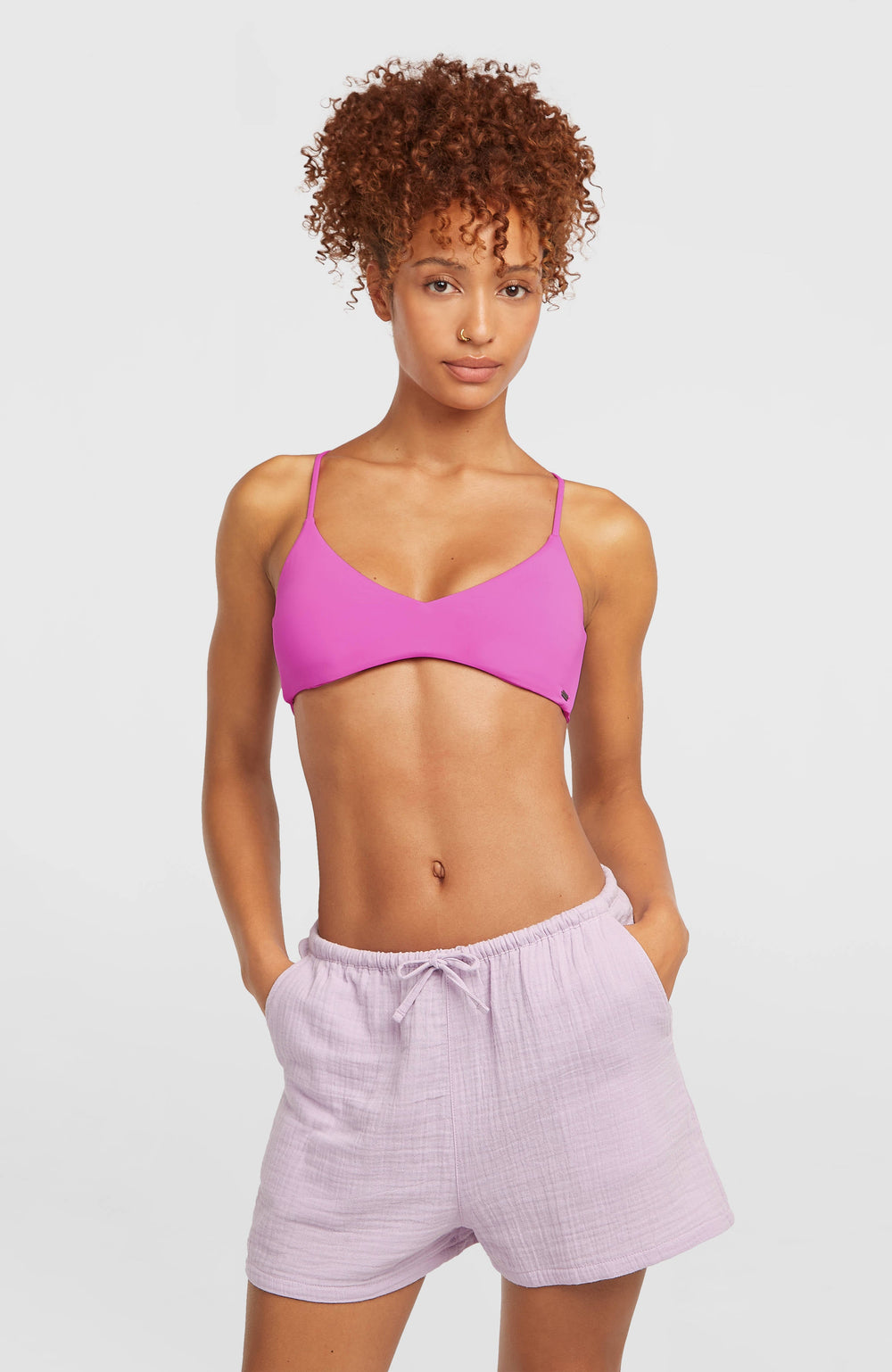 Brenda Structured Shorts Pale Lavender
