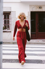 O'Riginals Wide-Leg Pants Midnight Poppy