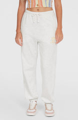 Beach Vintage Sweatpants White Melange