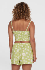 Beach Vintage Shorts Green Daisyline