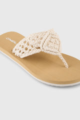 Ditsy Crochet Sandals Snow White