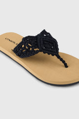 Ditsy Crochet Sandals Black Out