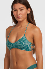 Huntington Bralette Bikini Top Green Island Sky
