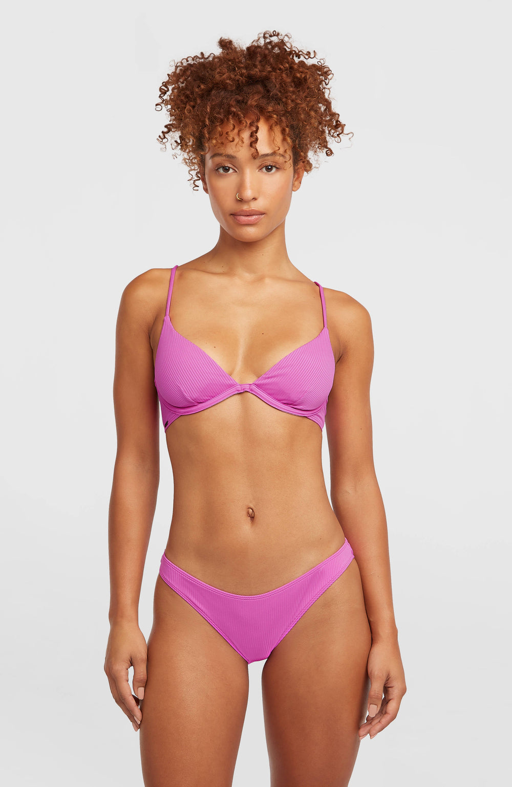 Honopu Rockey Bikini Set Electric Fuschia