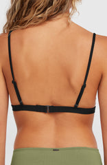 Seaside Tri Bikini Top Black Out