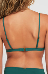 Seaside Tri Bikini Top Botanical Heat