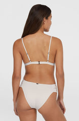 Seaside Boulder Embroidery Bikini Set Snow White