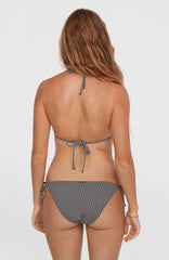 Essentials Capri Bondey Bikini Set Black Simple Stripe