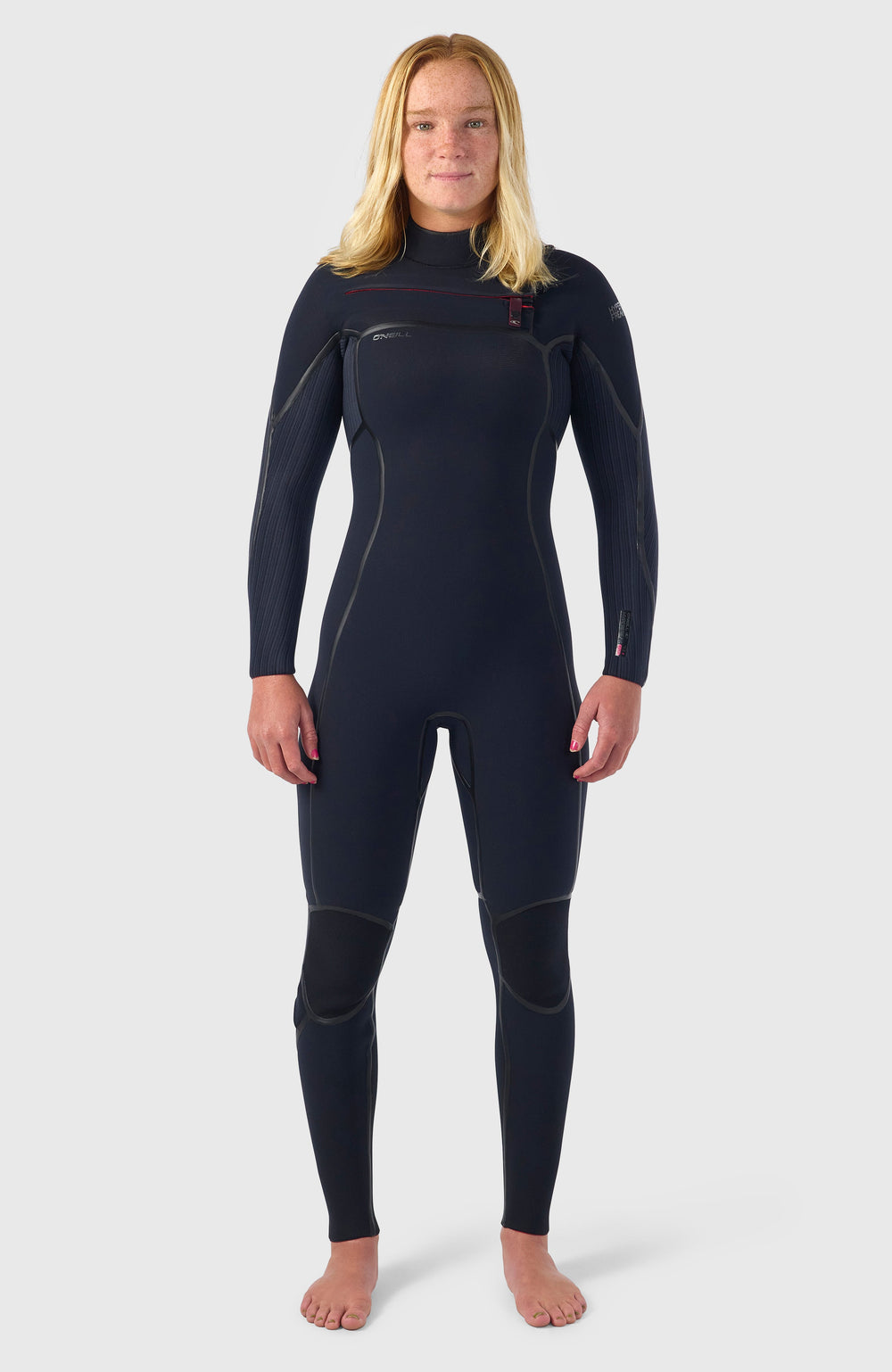 Hyperfreak Fire 4/3mm+ Chest Zip Full Wetsuit BLACK/BLACK