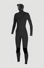 O'Neill Women Epic 6/5/4mm Chest Zip Full Wetsuit with Hood Women – O'Neill BLACK/BLACK