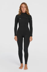 Epic 3/2 Chest Zip Full Wetsuit A05 BLK/BLK/BLK
