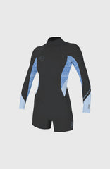 O'Neill Bahia 2/1mm Back Zip Longsleeve Spring Wetsuit Women – O'Neill TMPRDSTL/SURFABSTRT/CHAMBRYBLU