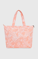 Coastal Print Tote Bag Peach Island Sky