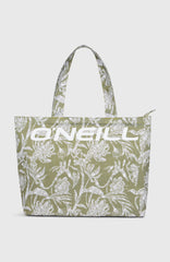 Coastal Print Tote Bag Green Textured Jungle