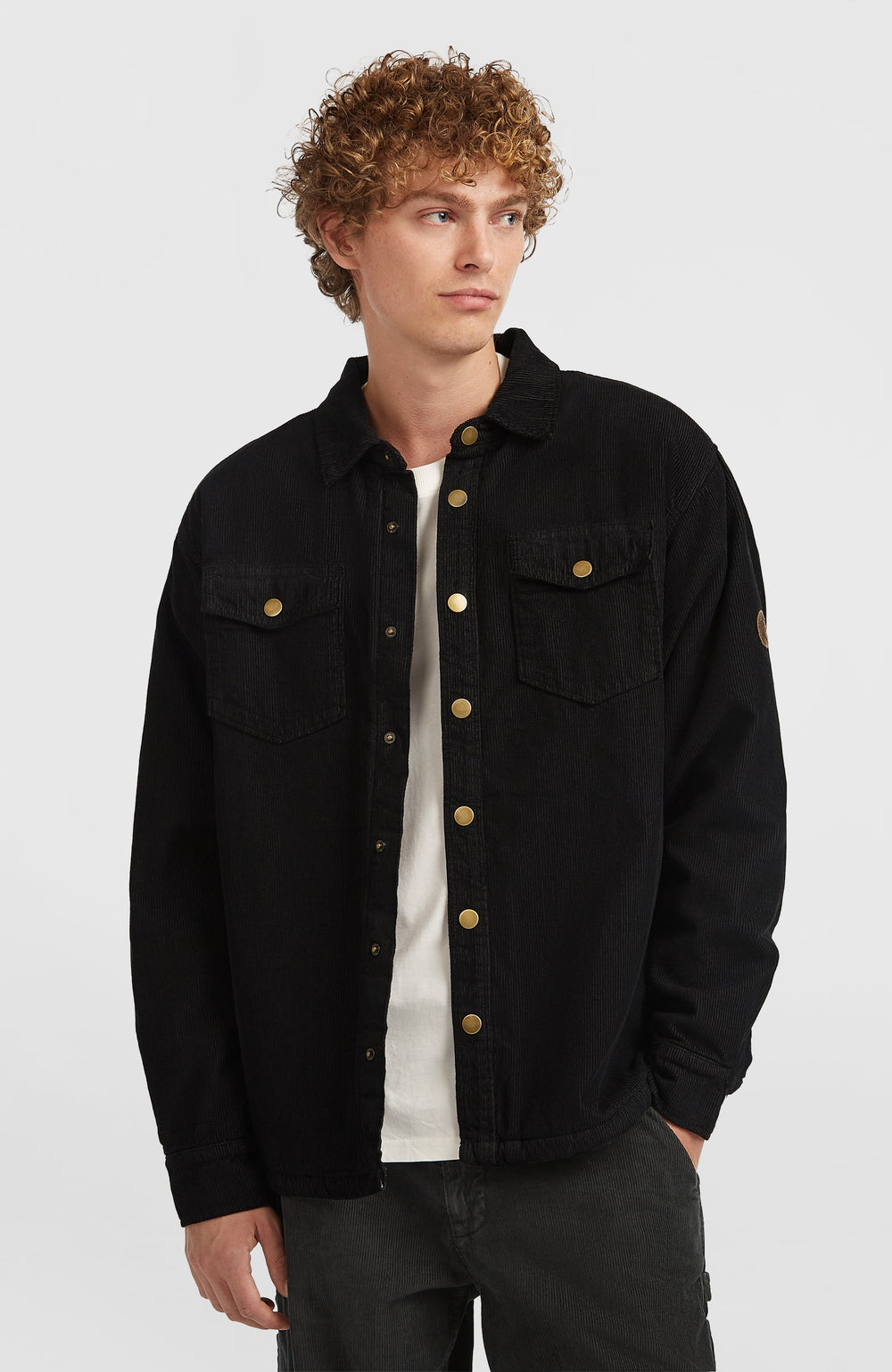 O'Riginals Corduroy Fleece-Lined Overshirt Black Out