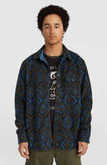 Superfleece Shirt Black Retro Ikat