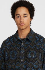 Superfleece Shirt Black Retro Ikat