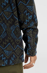 Superfleece Shirt Black Retro Ikat