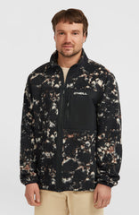 Must-Have High-Pile Full-Zip Fleece Black/Beige Quarry
