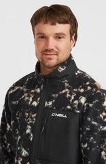 Must-Have High-Pile Full-Zip Fleece Black/Beige Quarry