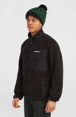 Must-Have High-Pile Full-Zip Fleece Black Out