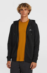 Small Logo Full-Zip Hoodie Black Out