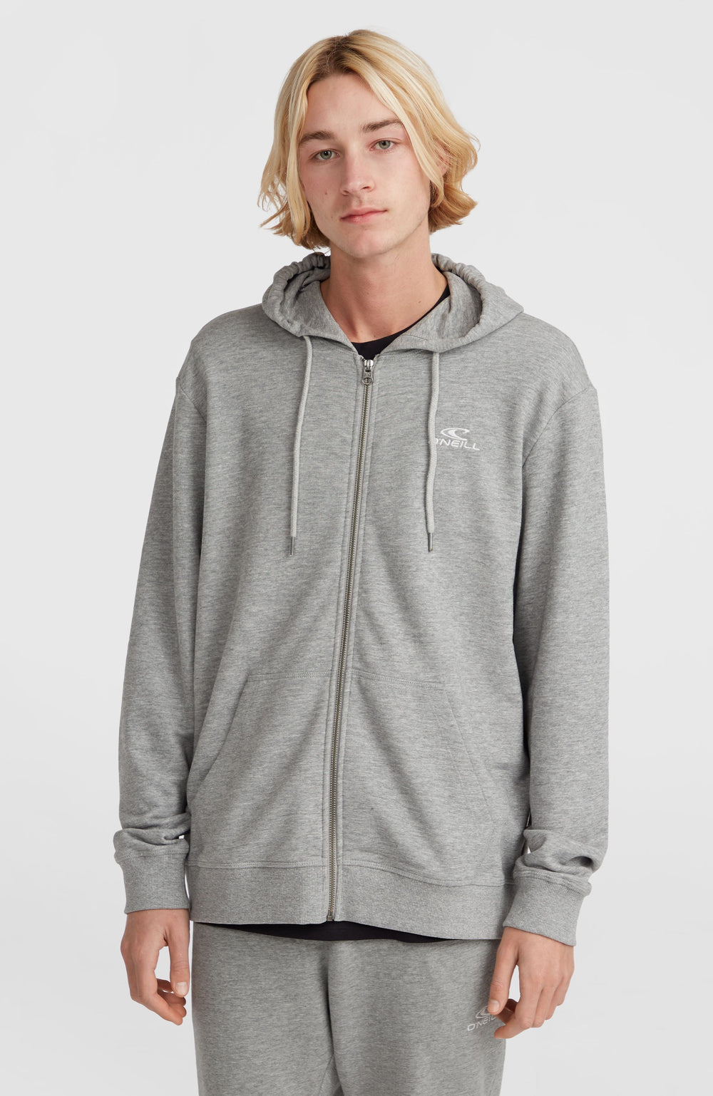 O'Neill Small Logo Full-Zip Hoodie Silver Melee